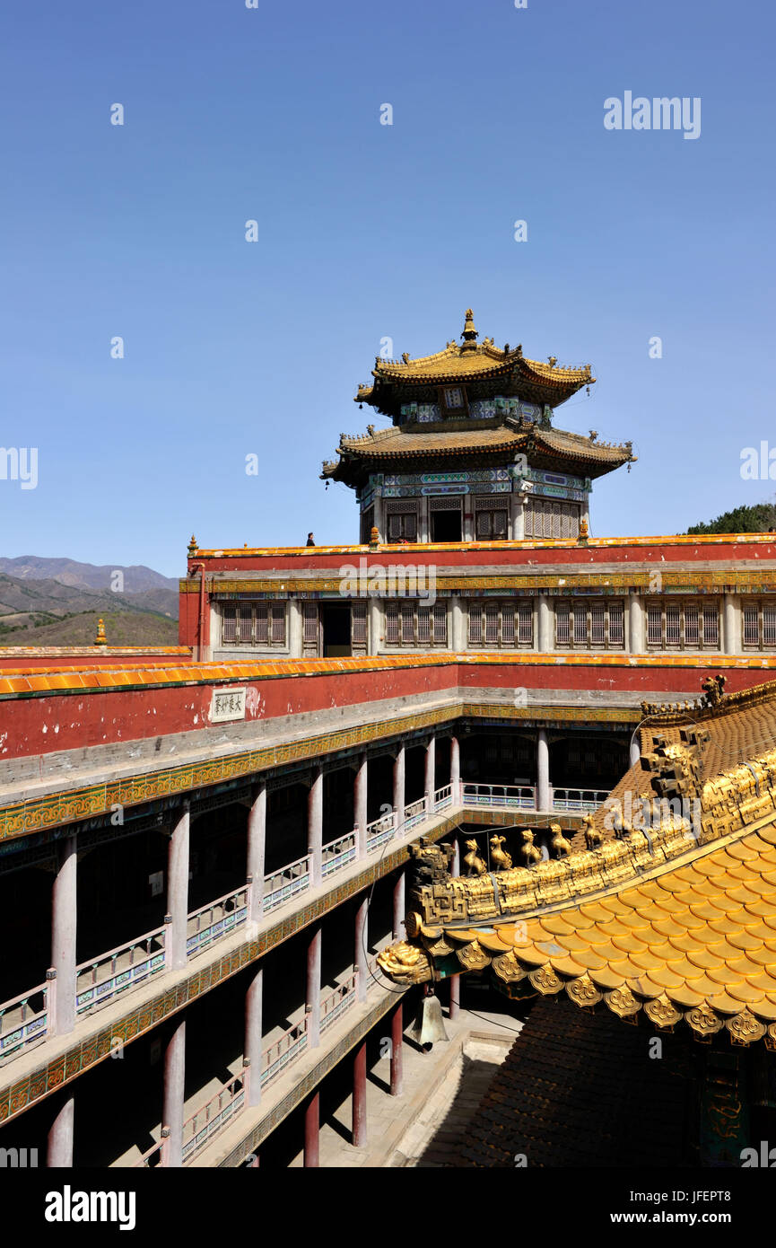 China, en la provincia de Hebei, Chengde, Puto Zongcheng templo, Patrimonio Mundial de la UNESCO, Foto de stock