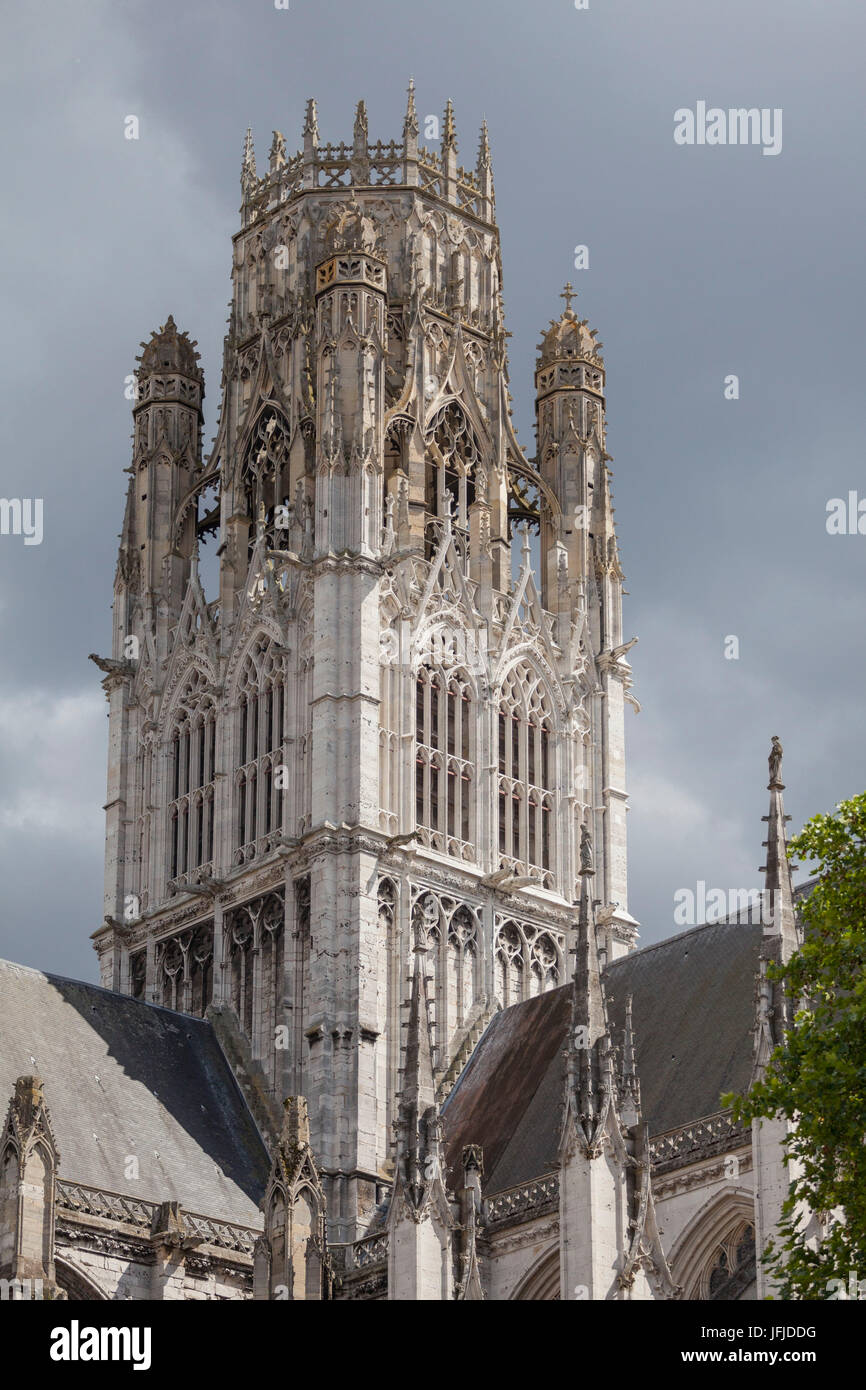 Rouen, Normandía, Francia, un particular de catedral, Foto de stock