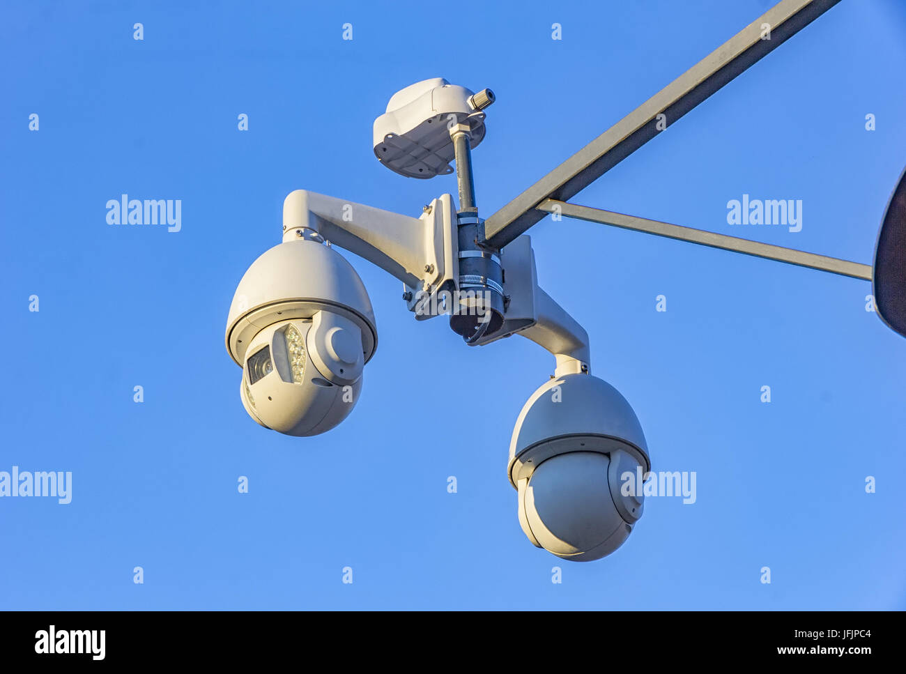 Las cámaras CCTV de seguridad Foto de stock