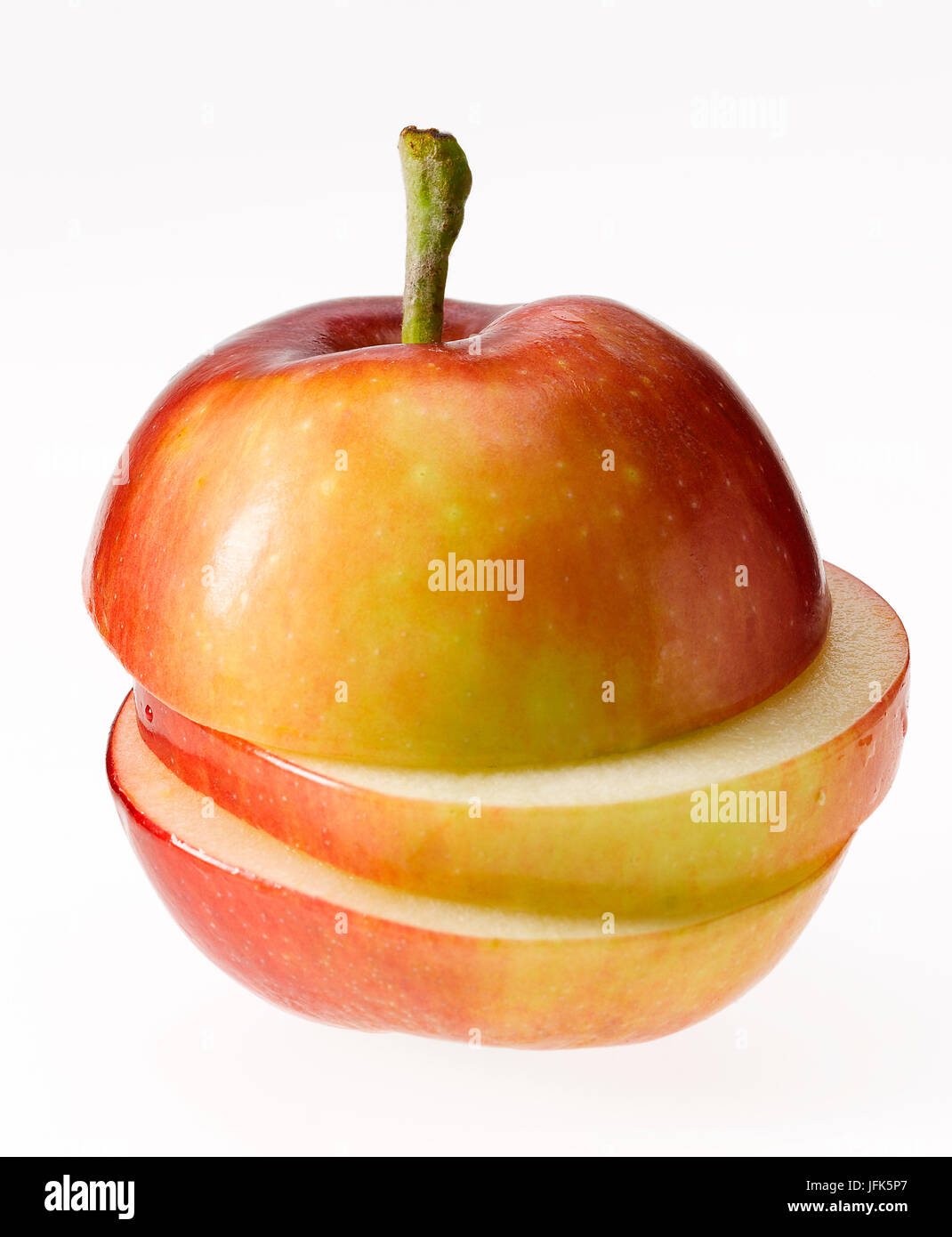 manzana en rodajas Foto de stock