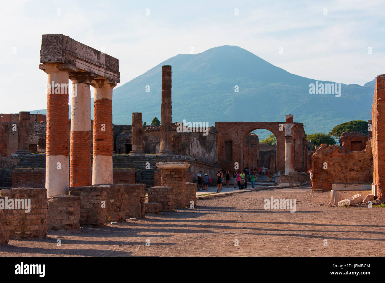 Europa, Italia, Campania, Nápoles, Pompeya, distrito de excavaciones arqueológicas de Pompeya Foto de stock