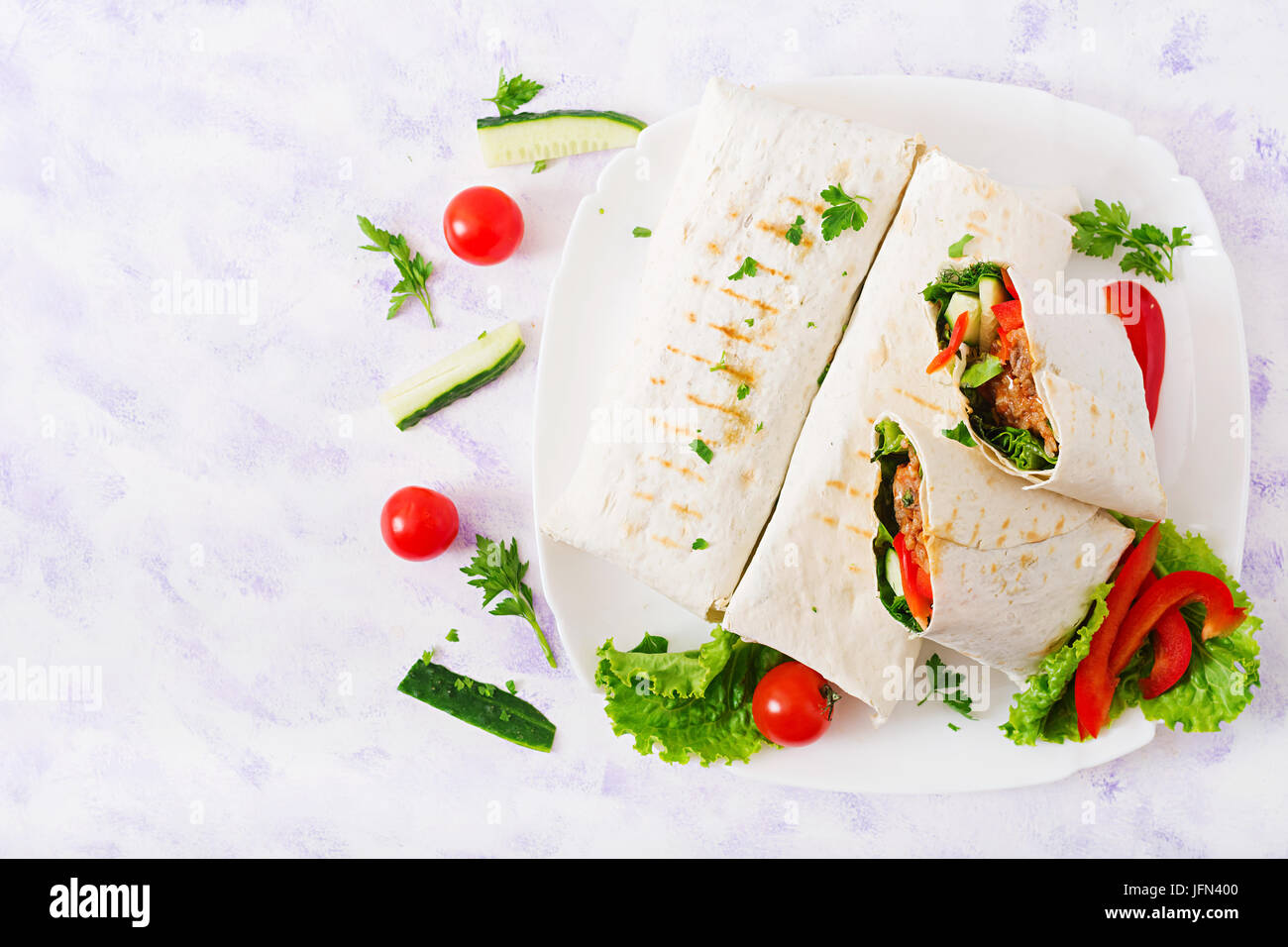 Taco y burritos fotografías e imágenes de alta resolución Alamy