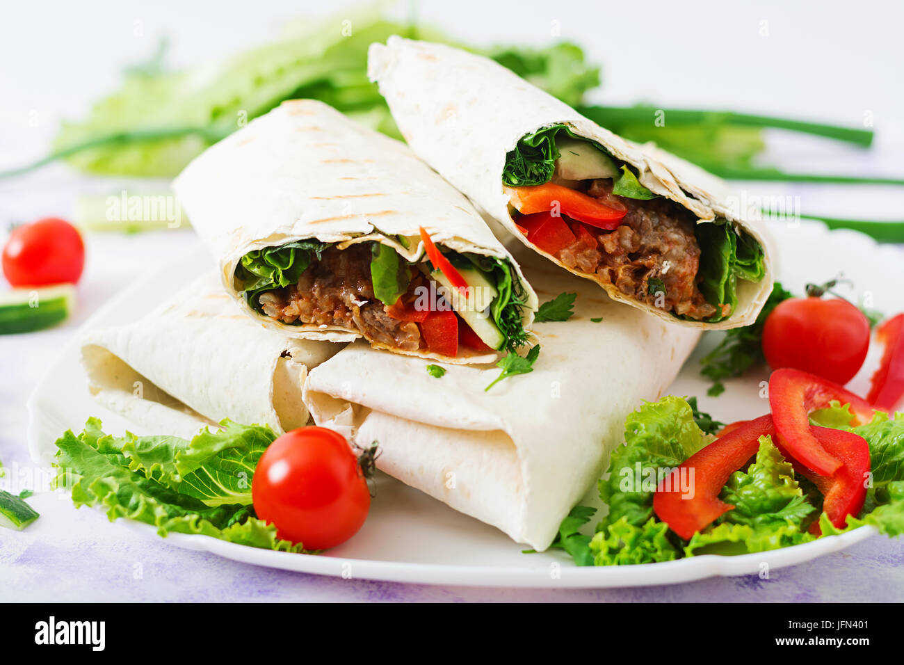Taco y burritos fotografías e imágenes de alta resolución Alamy