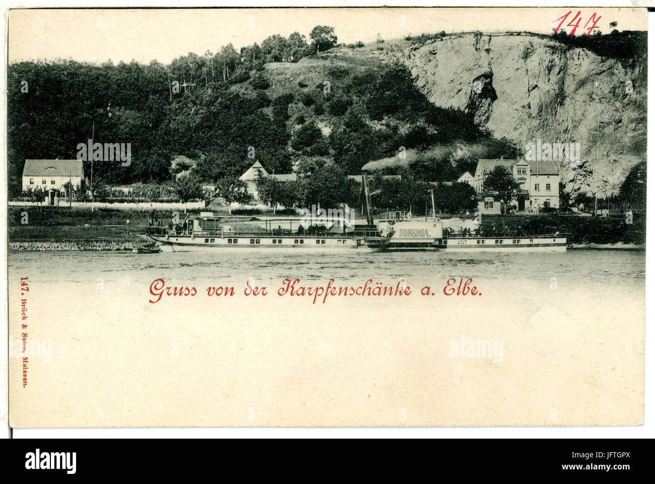 00147-Meißen-1898-Karpfenschenke-Brück & Sohn Kunstverlag Foto de stock