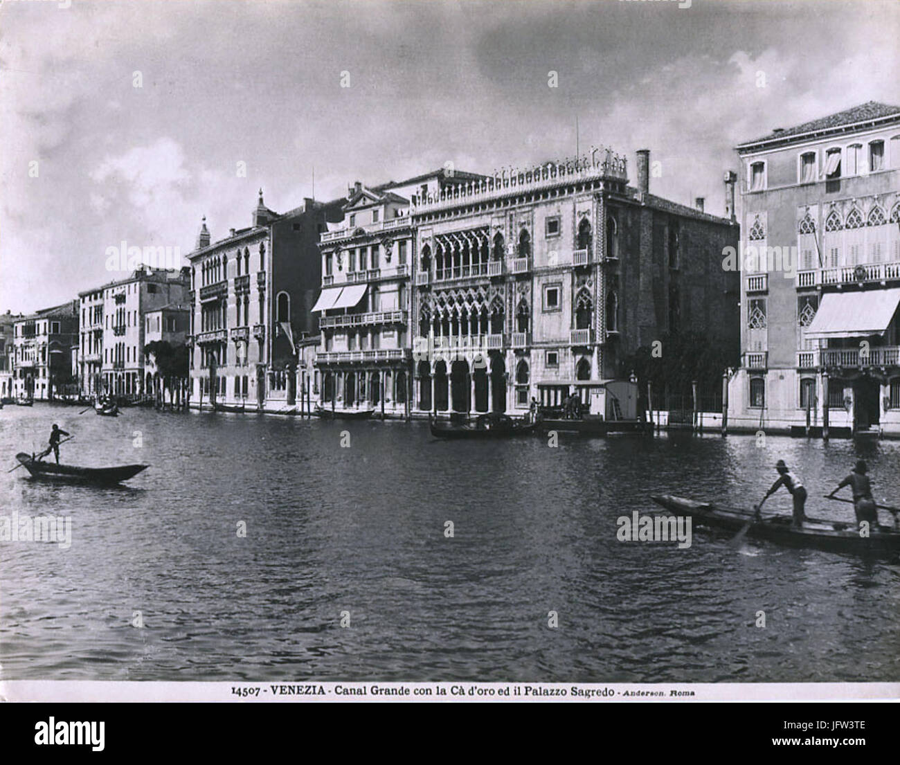 Anderson, Roma - n. 14507 - Venezia - Canal Grande con la Cà d'oro ed il Palazzo Sagredo Foto de stock