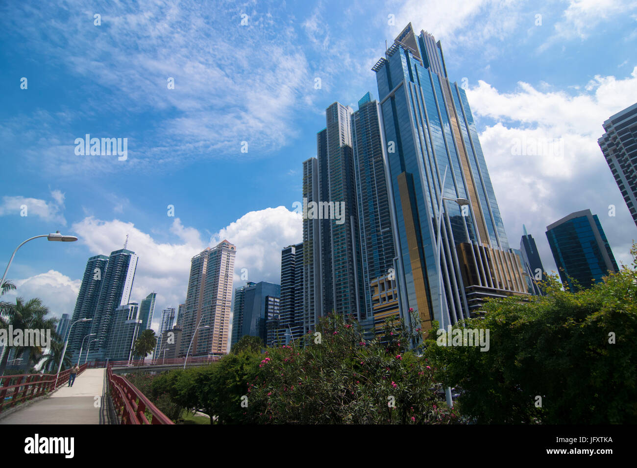Edificios altos en la Ciudad de Panamá, Panamá Foto de stock