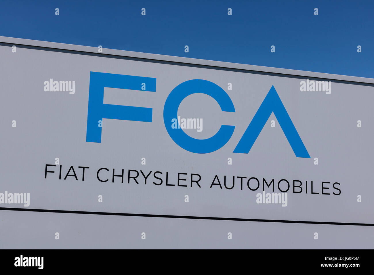 Kokomo: Circa Junio 2017: FCA Fiat automóviles Chrysler Planta de transmisión. FCA vende vehículos bajo la Chrysler, Dodge y Jeep marcas VIII Foto de stock
