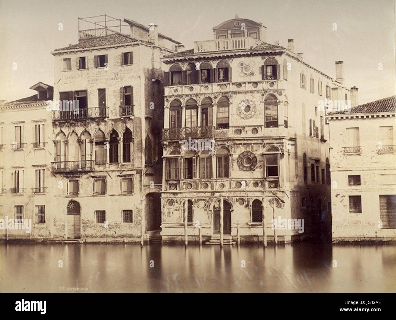 Carlo Naya 281816-188 9 - n. 32 - Venezia - Palazzo Dario Foto de stock