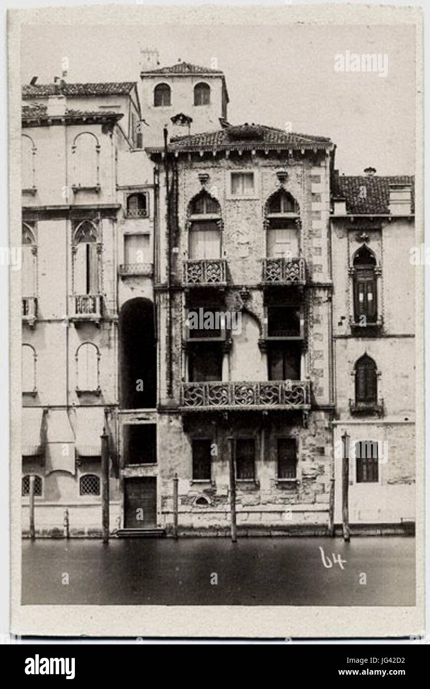 Carlo Naya 281816-188 9 - Venezia - Palazzo Contarini 1870 Foto de stock