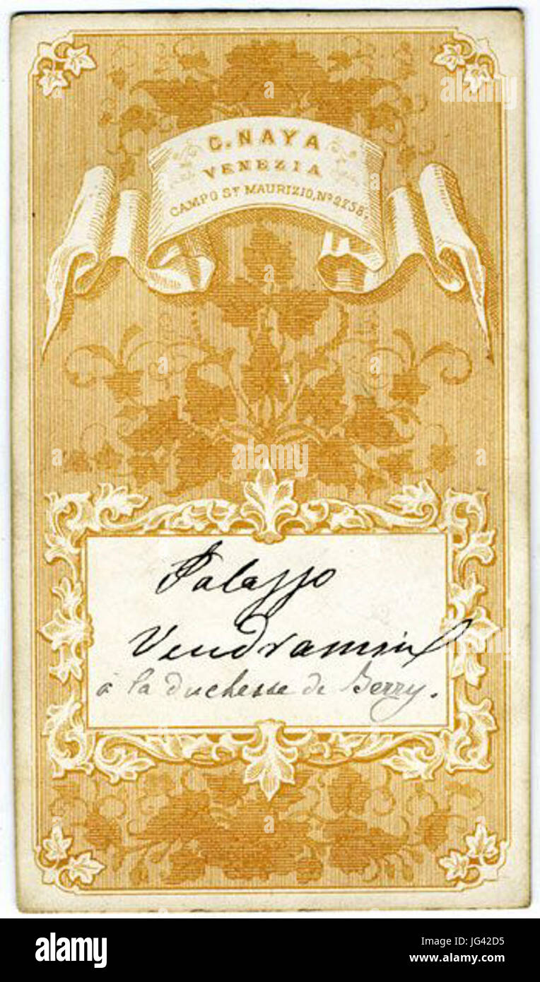 Carlo Naya 281816-188 9 - Venezia - Palazzo Vendramin 1870 2 Foto de stock