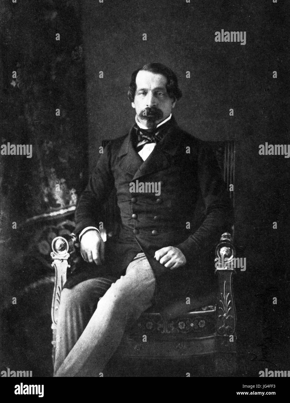 Napoleón III (1808-1873), Emperador del Segundo Imperio francés Foto de stock