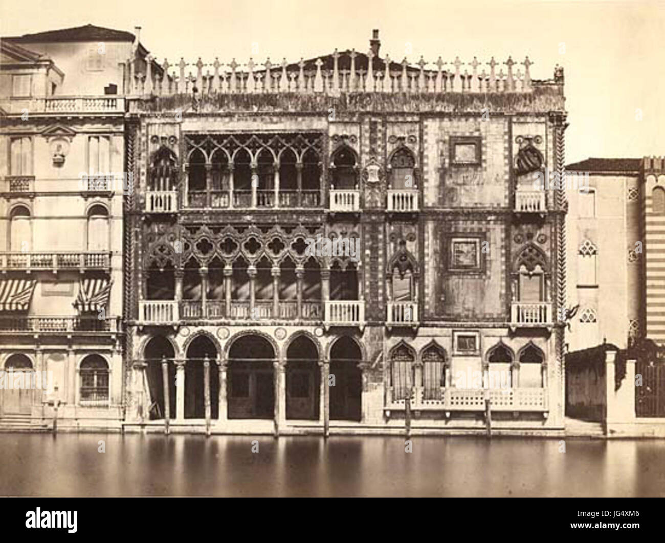 Carlo Ponti 28ca. 1823-189329 - Venezia - 1 Palazzo detto- Ca d Oro Foto de stock