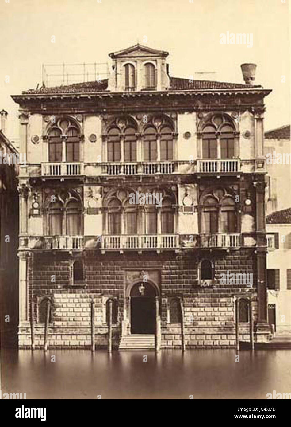 Carlo Ponti 28ca. 1823-189329 - Venezia - Palazzo Carrer Spinelli Foto de stock