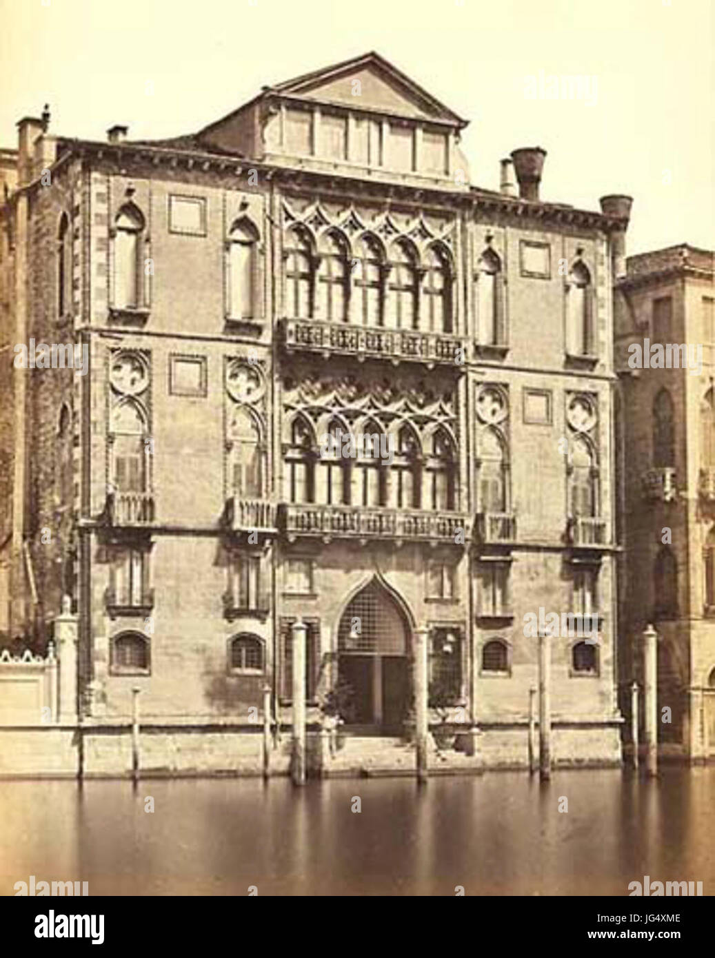 Carlo Ponti 28ca. 1823-189329 - Venezia - Palazzo Cavalli Foto de stock