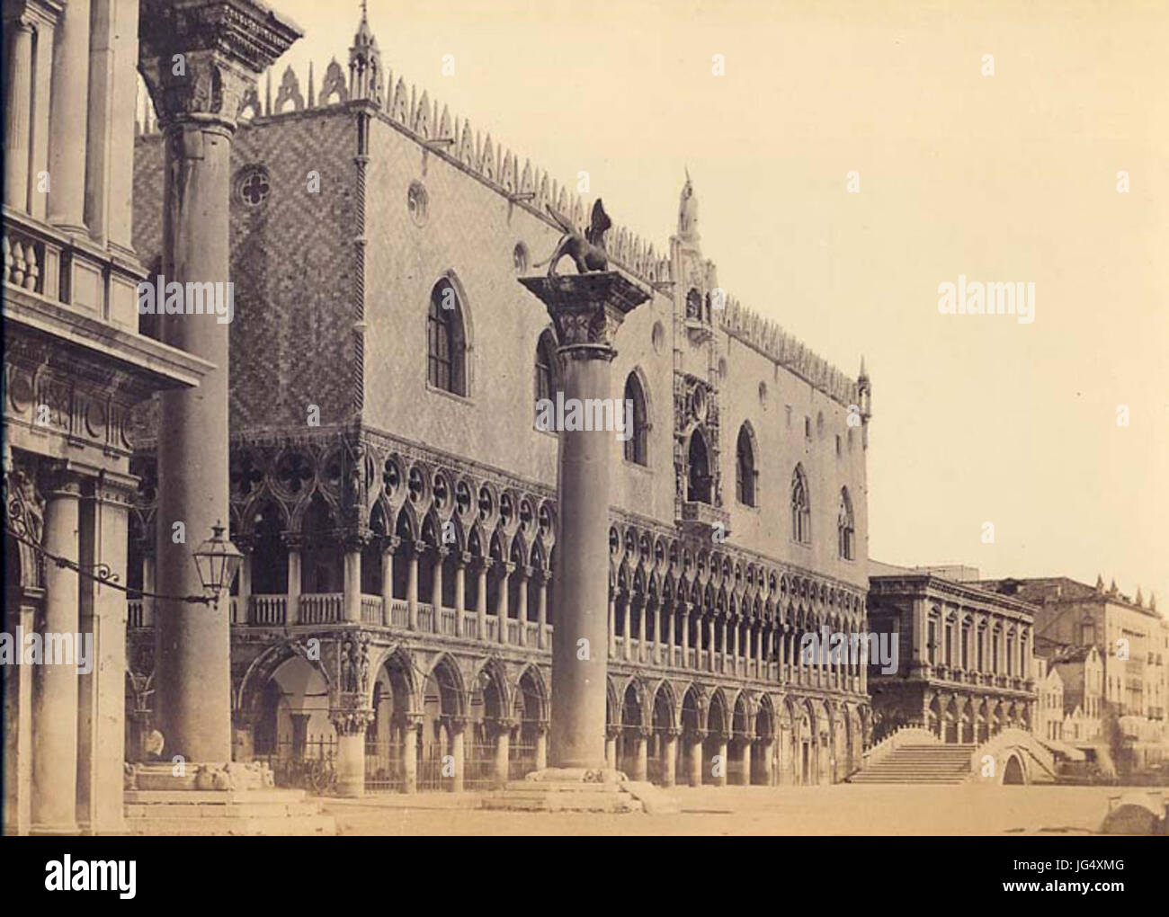 Carlo Ponti 28ca. 1823-189329 - Venezia - Palazzo Ducale Foto de stock