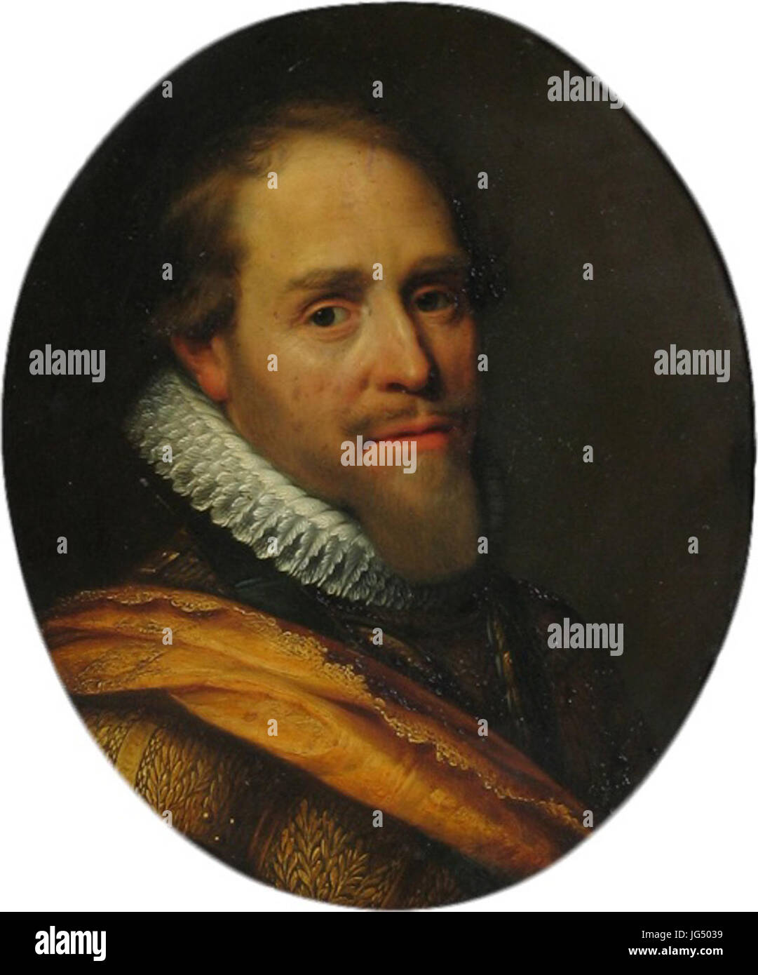 Retrato de Maurice, Príncipe de Orange, por Michiel van Mierevelt Musée d'Art et d'Histoire d'Orange Foto de stock