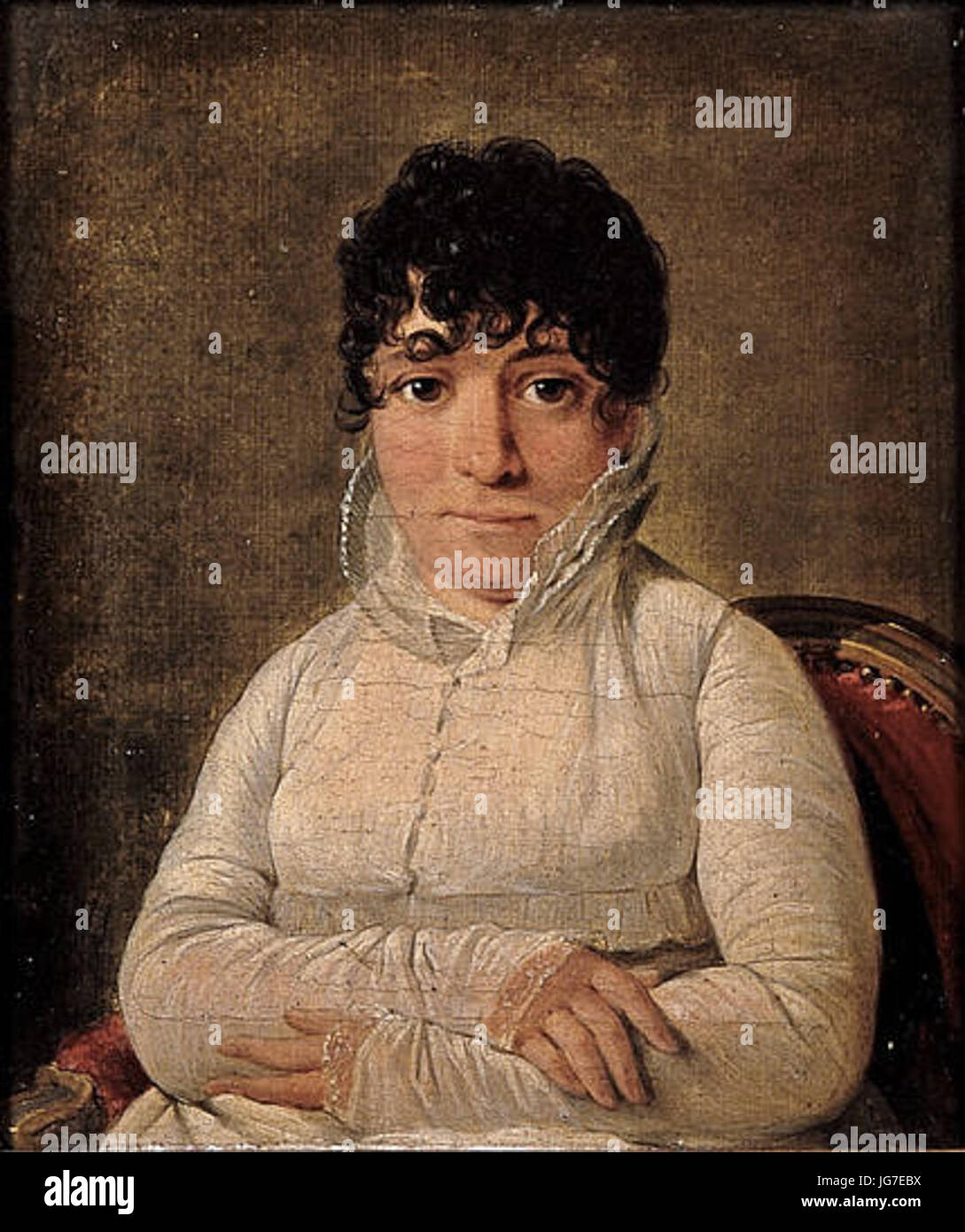 Marguerite Colette Le Roux épouse de Antoine Michel Crucy Foto de stock