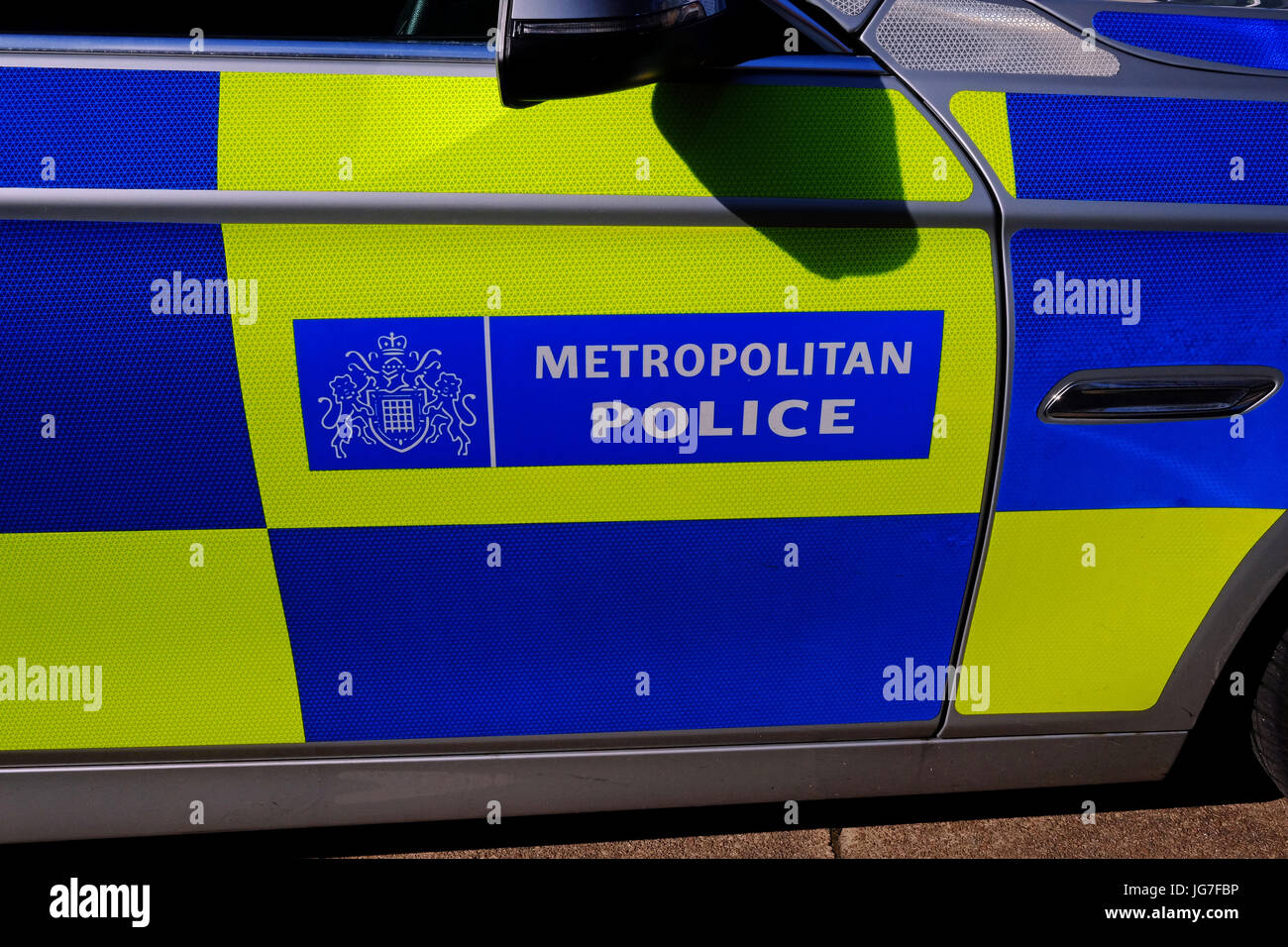 Coche de la Policía Metropolitana de Londres, Inglaterra Foto de stock