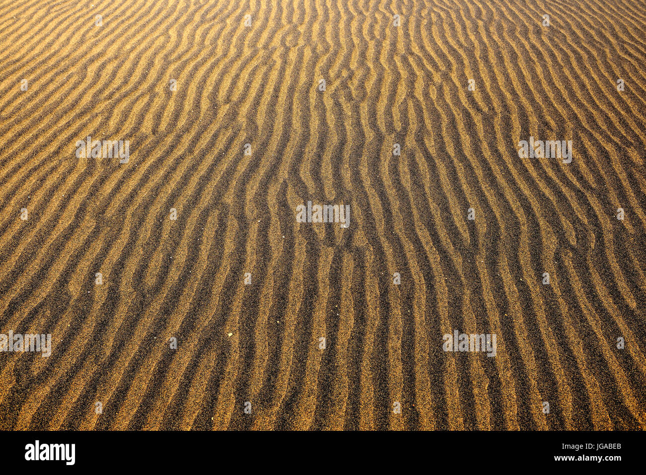 Ondulaciones de arena en las dunas de arena, de Tassili n'Ajjer Parque Nacional, Sitio del Patrimonio Mundial de la UNESCO, el desierto del Sahara, Argelia Foto de stock