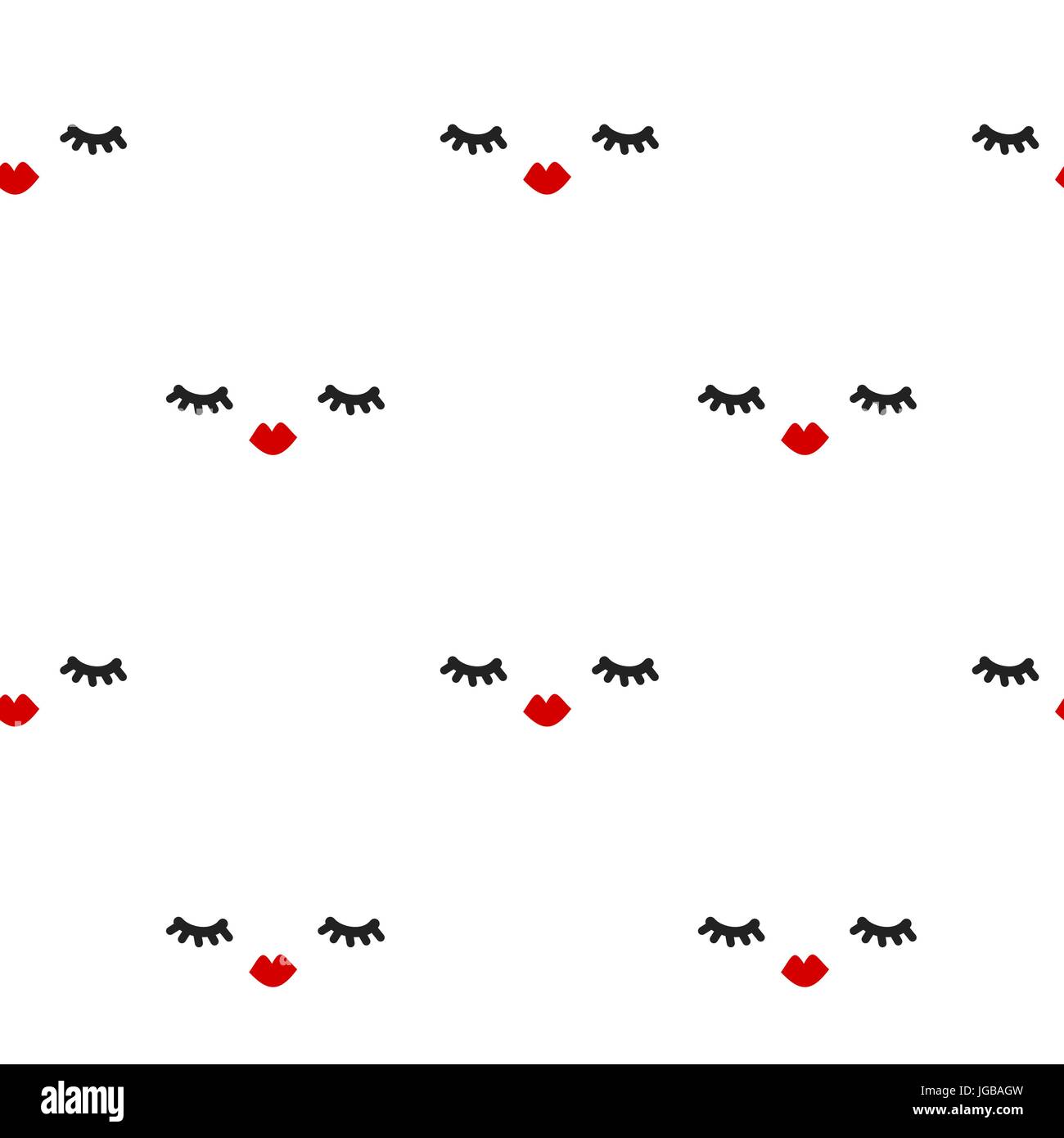 Cute perfecta ilustración de fondo del modelo vectorial con pestañas y labios rojos Imagen Vector de stock - Alamy Cute perfecta ilustración de fondo del modelo vectorial con pestañas y labios rojos Imagen Vector de stock - Alamy
