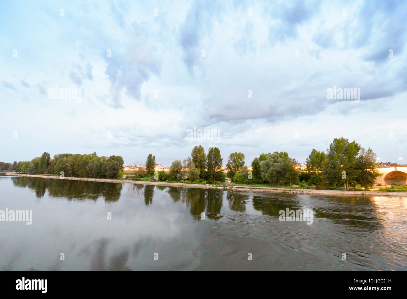 Río loira, francia Foto de stock