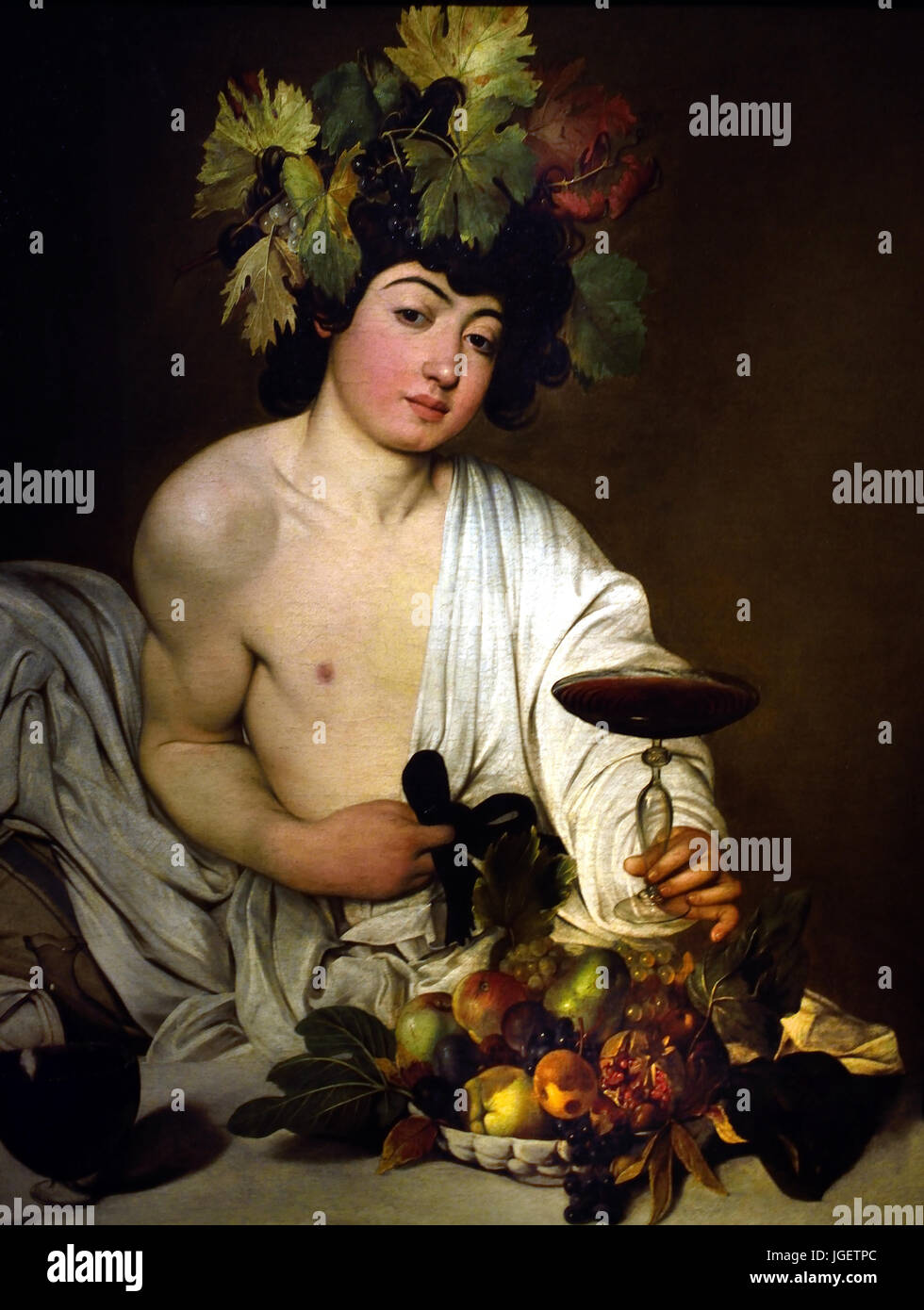 El adolescente Bacchus 1595 - 1597 Caravaggio (1571-1610), Michelangelo  Merisi da Caravaggio, nombre de nacimiento: Michelangelo Merisi. Italia  Italia Fotografía de stock - Alamy