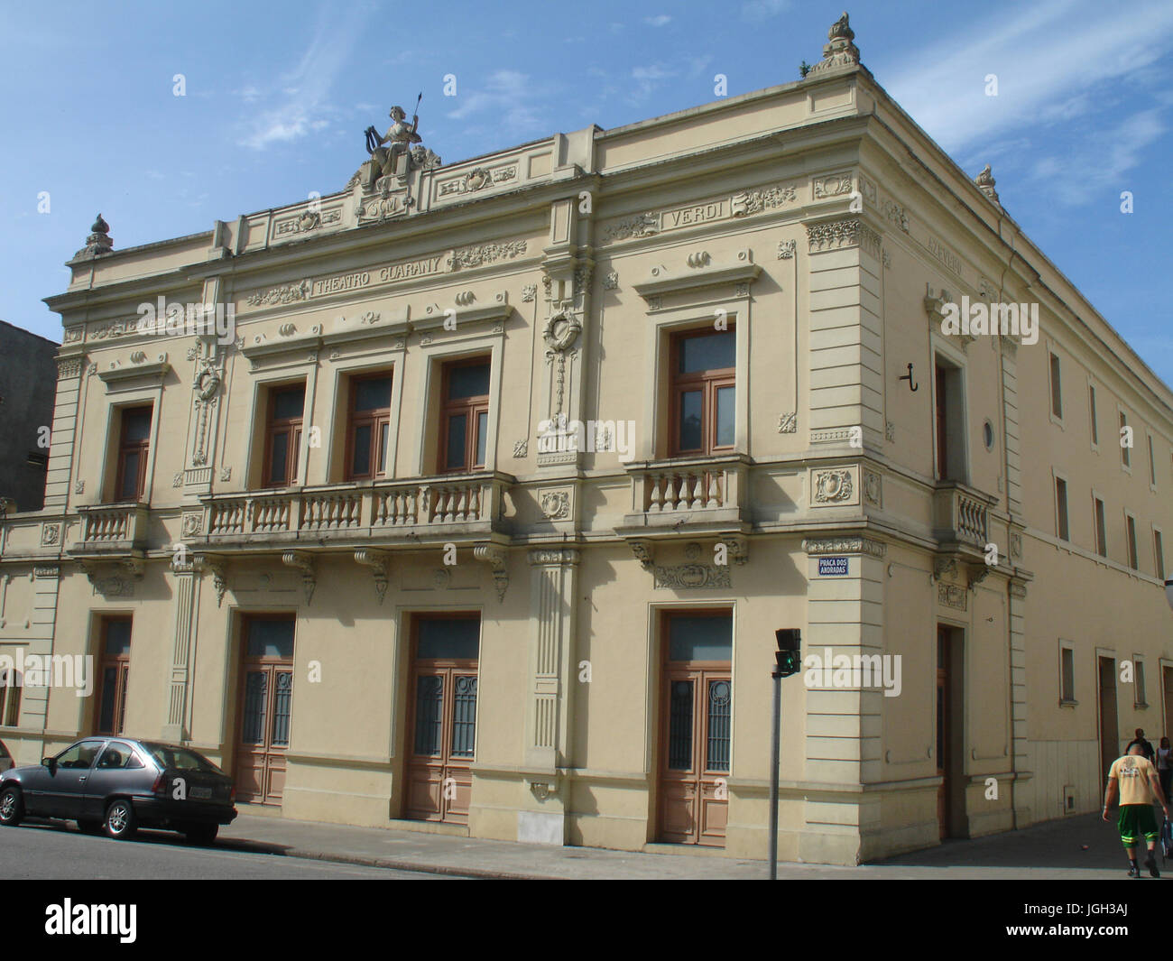 Guarany Theatre, 2010, litoral, Centro, Santos, São Paulo, Brasil. Foto de stock