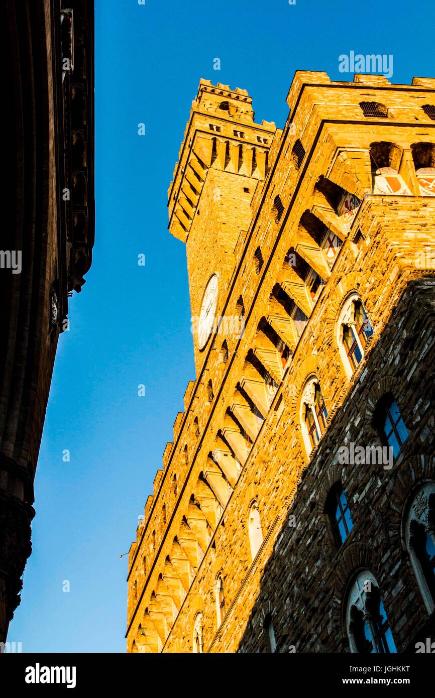 Palazzo Vecchio. Florencia, Provincia de Florencia, Italia. 19.12.2012 Foto de stock