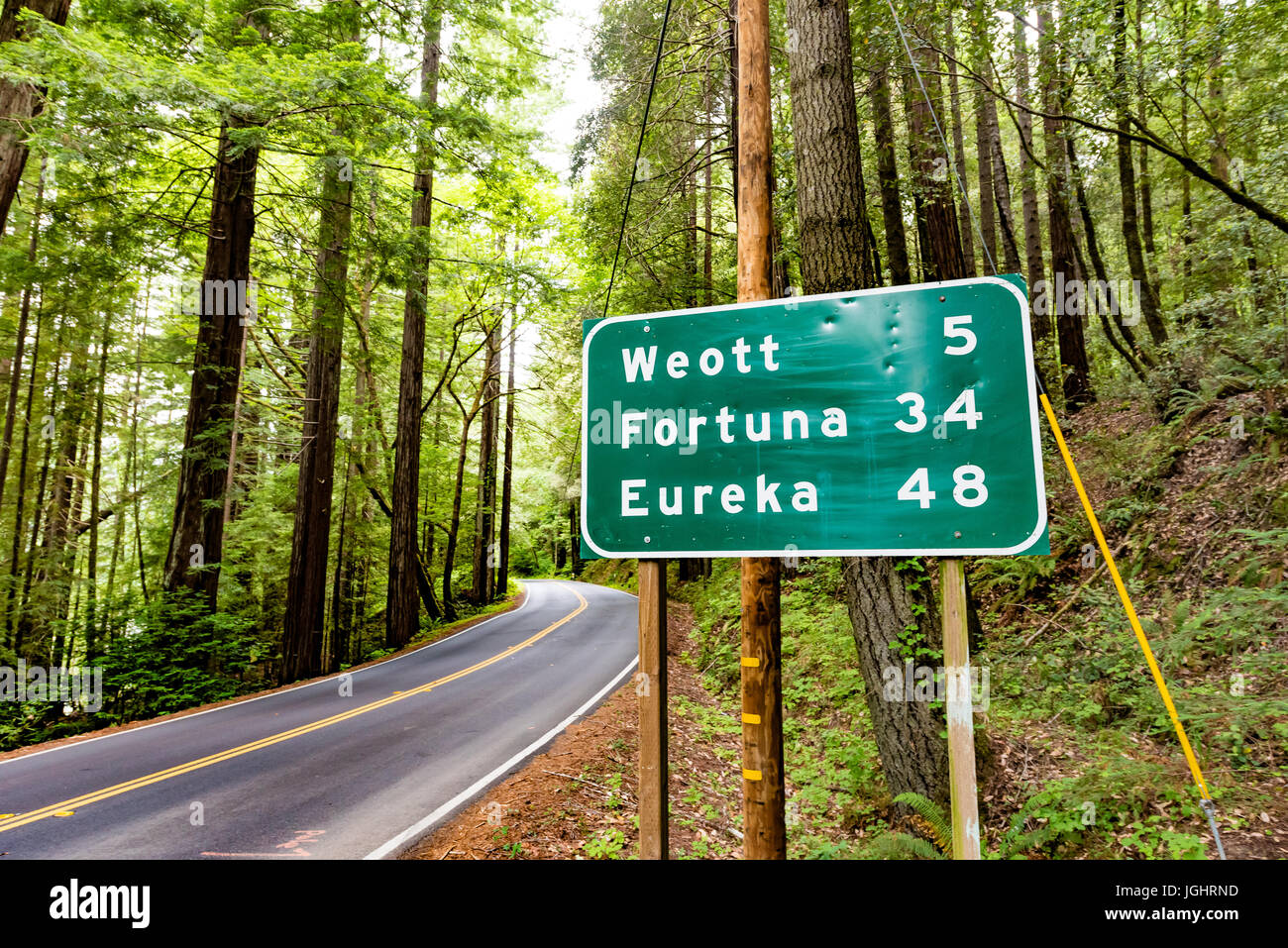 Un cartel en la Avenida de los gigantes en los Parques Nacionales y