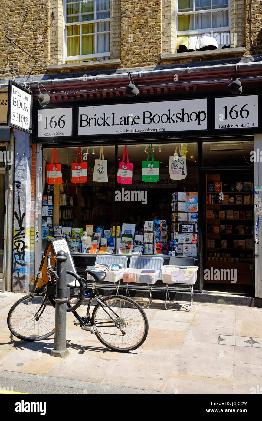 Brick Lane Librería 166 Brick Lane, Shoreditch, Londres E1 Foto de stock