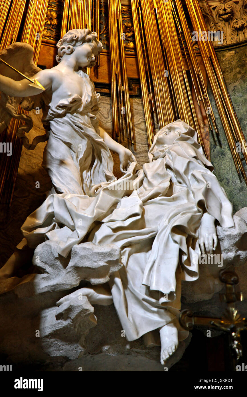 El Éxtasis de Santa Teresa (por Gian Lorenzo Bernini) en la capilla
