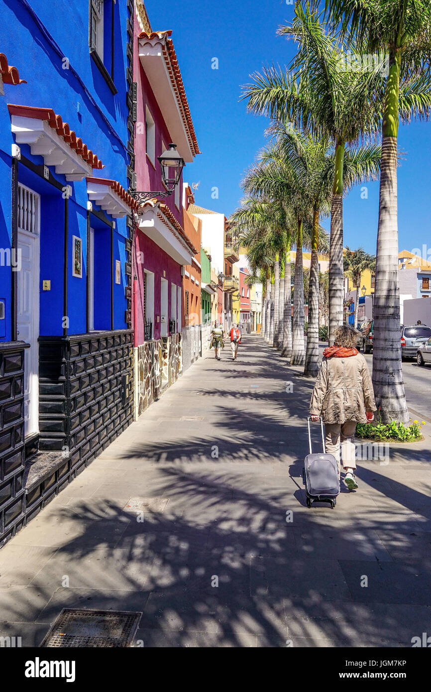 Casco antiguo, Europa, las islas Canarias, las palmas, puerto de la Cruz,  Tenerife, España Fotografía de stock - Alamy