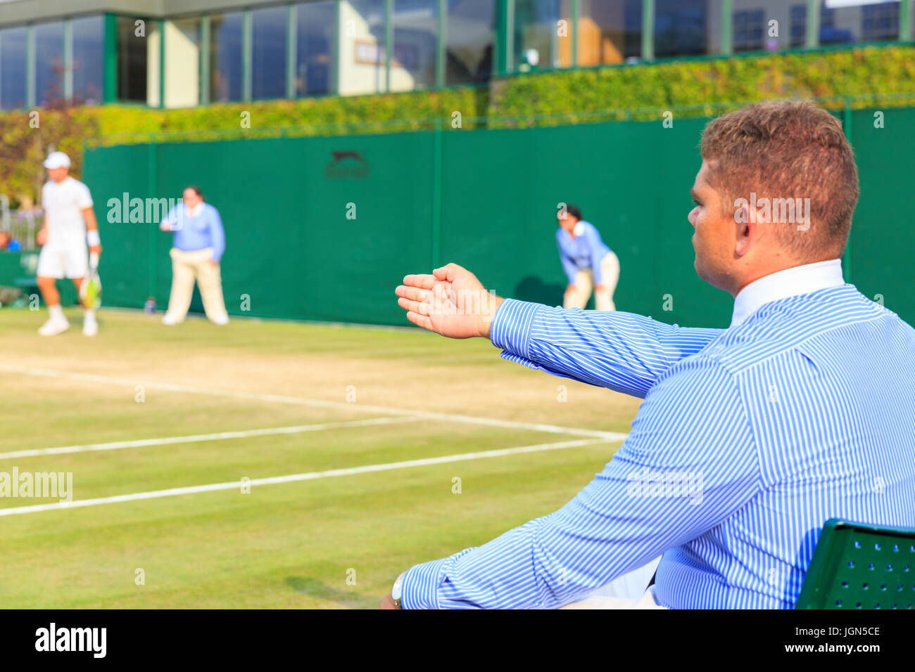 Wimbledon line judge Fotos e Imágenes de stock Alamy