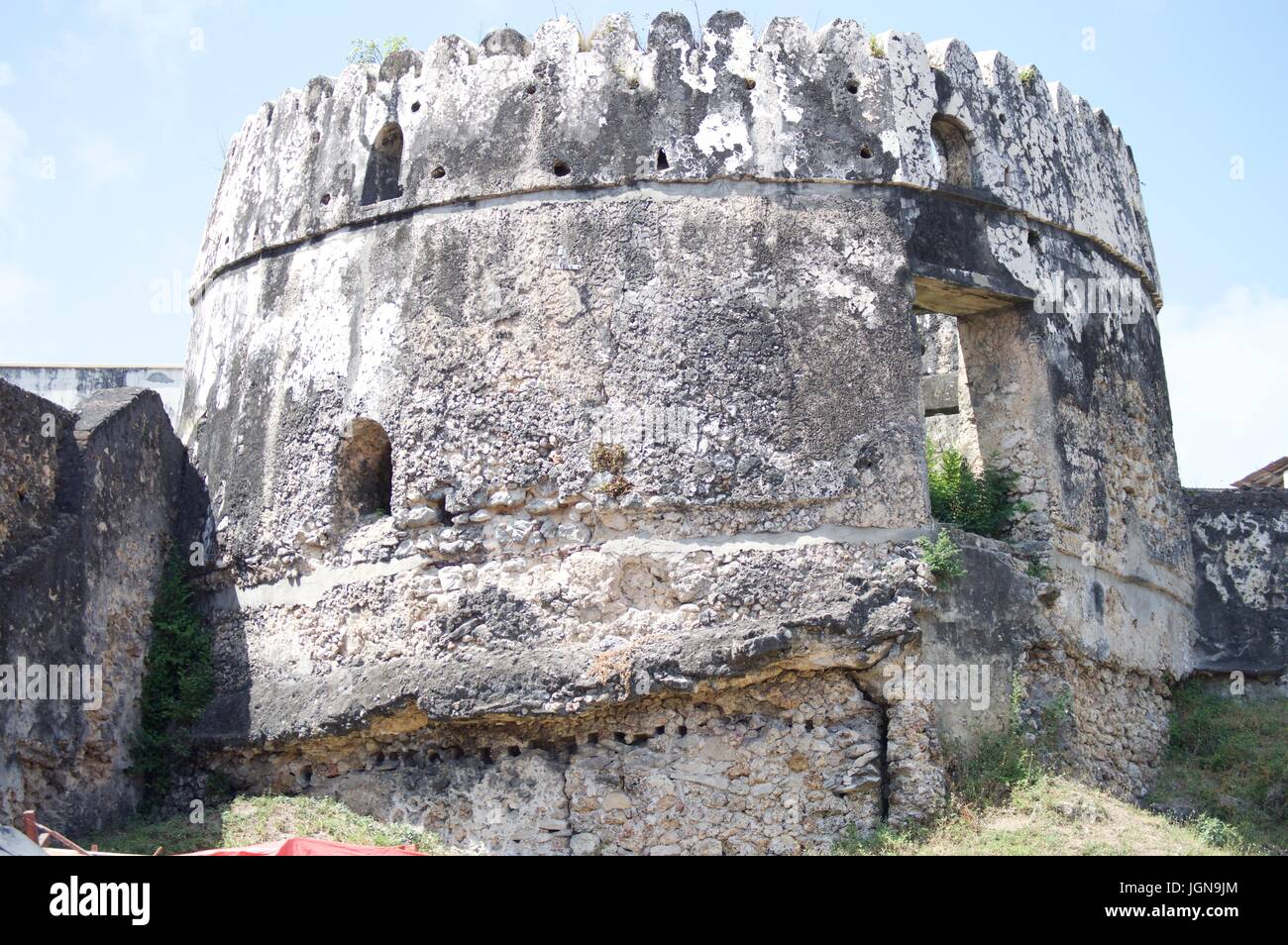 Old Fort en Stone Town, Zanzibar Foto de stock