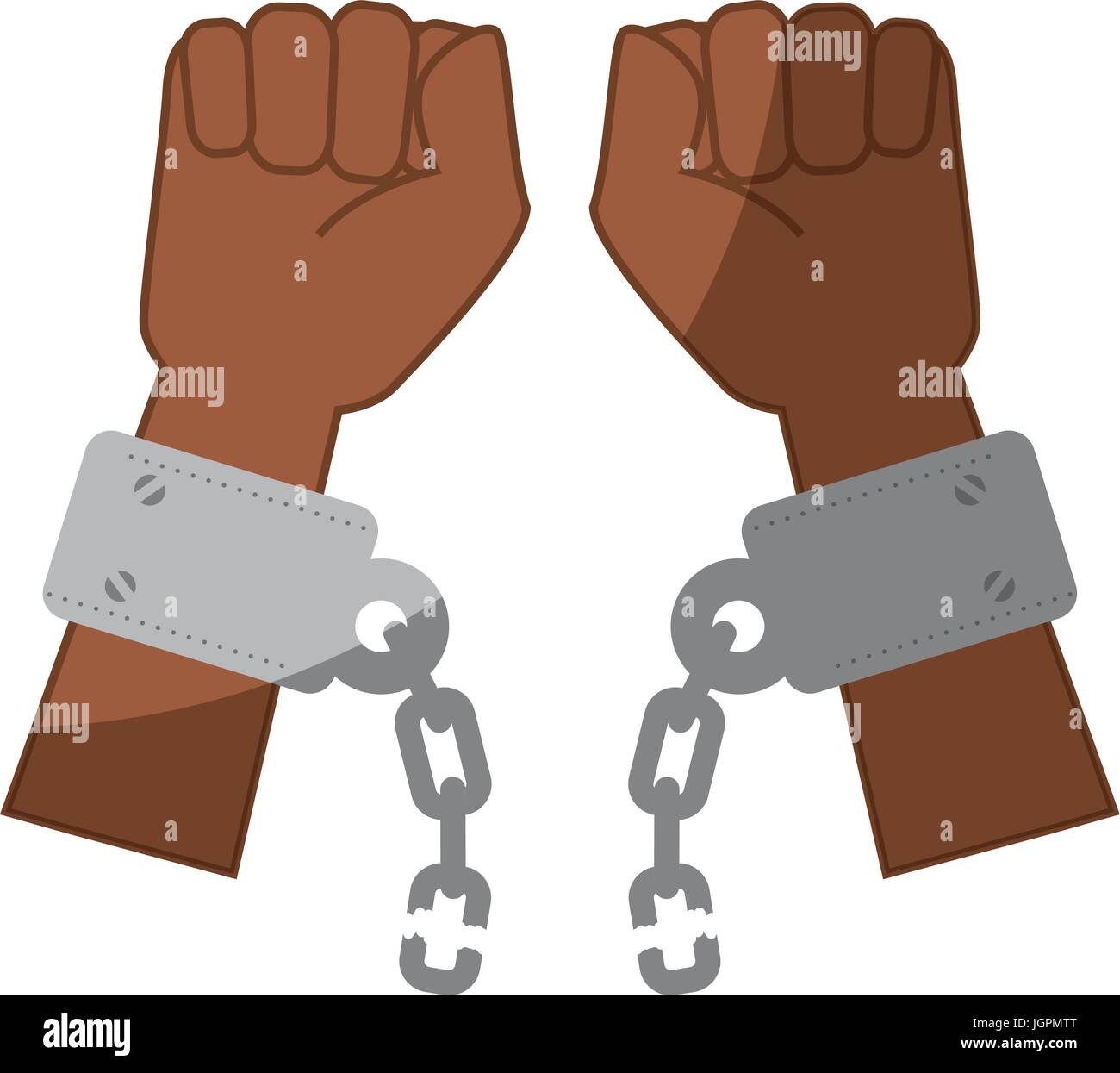 Cadena de la esclavitud Imagen Vector de stock - Alamy