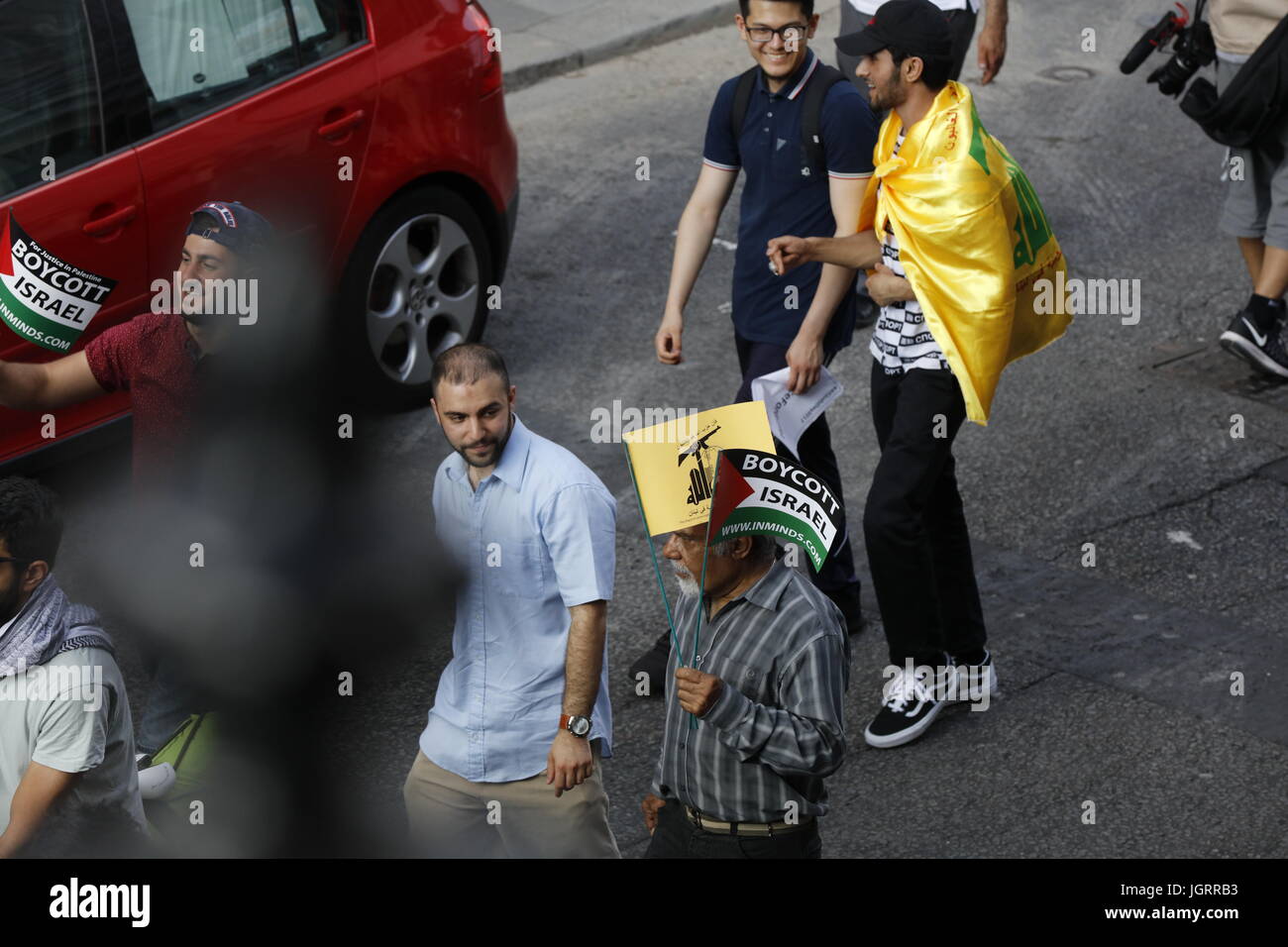 Al Quds día de marzo en el centro de Londres Foto de stock