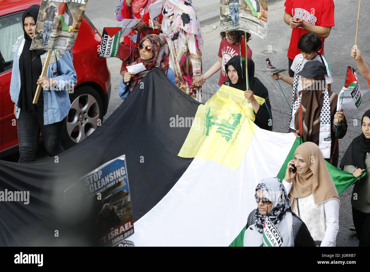 Al Quds día de marzo en el centro de Londres Foto de stock