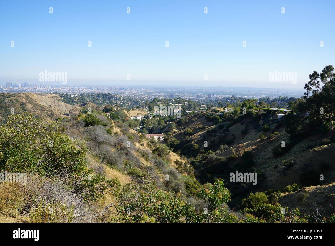 Hollywood Hills, Los Ángeles, California Foto de stock