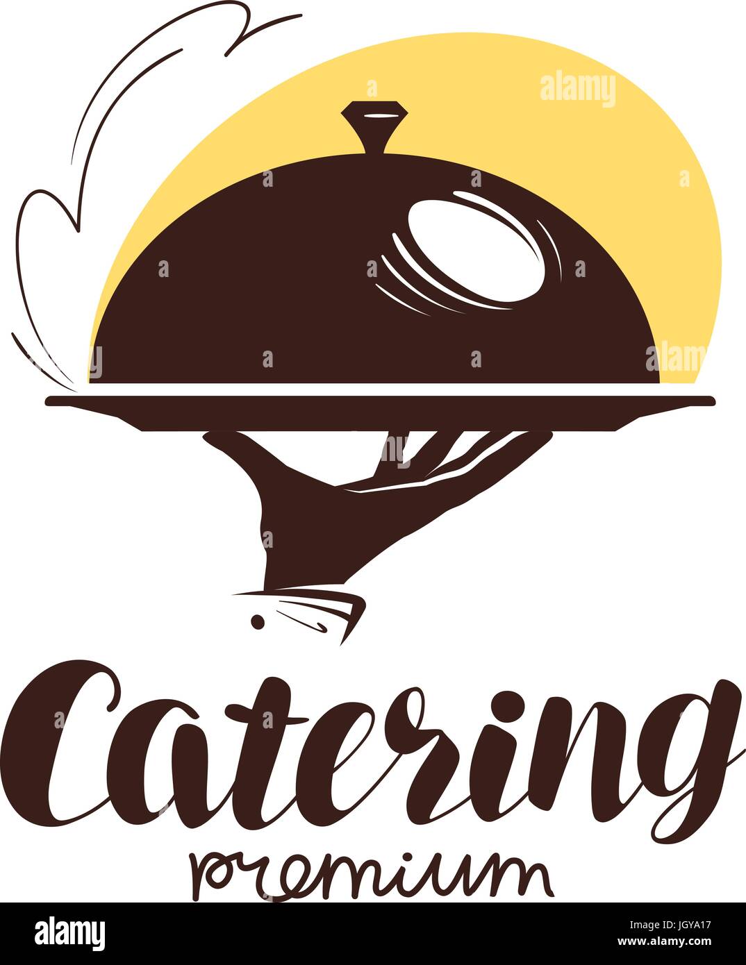 El Logotipo Del Servicio De Catering Icono O Etiqueta De Menú De Diseño Restaurante O 8531