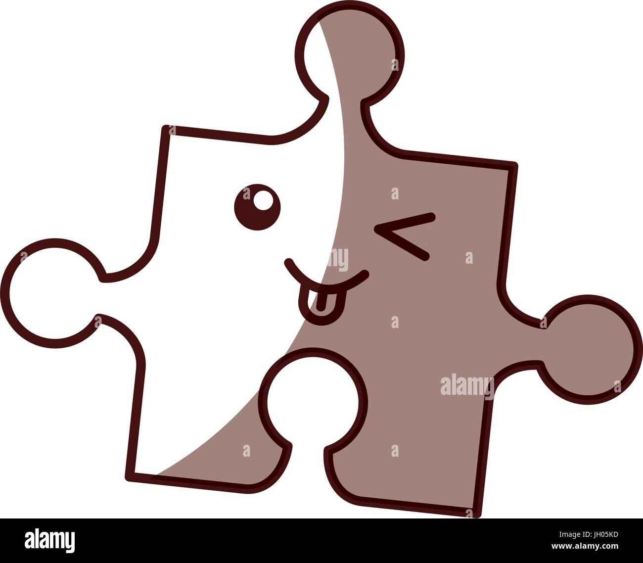 Las piezas del rompecabezas personaje Imagen stock - Alamy