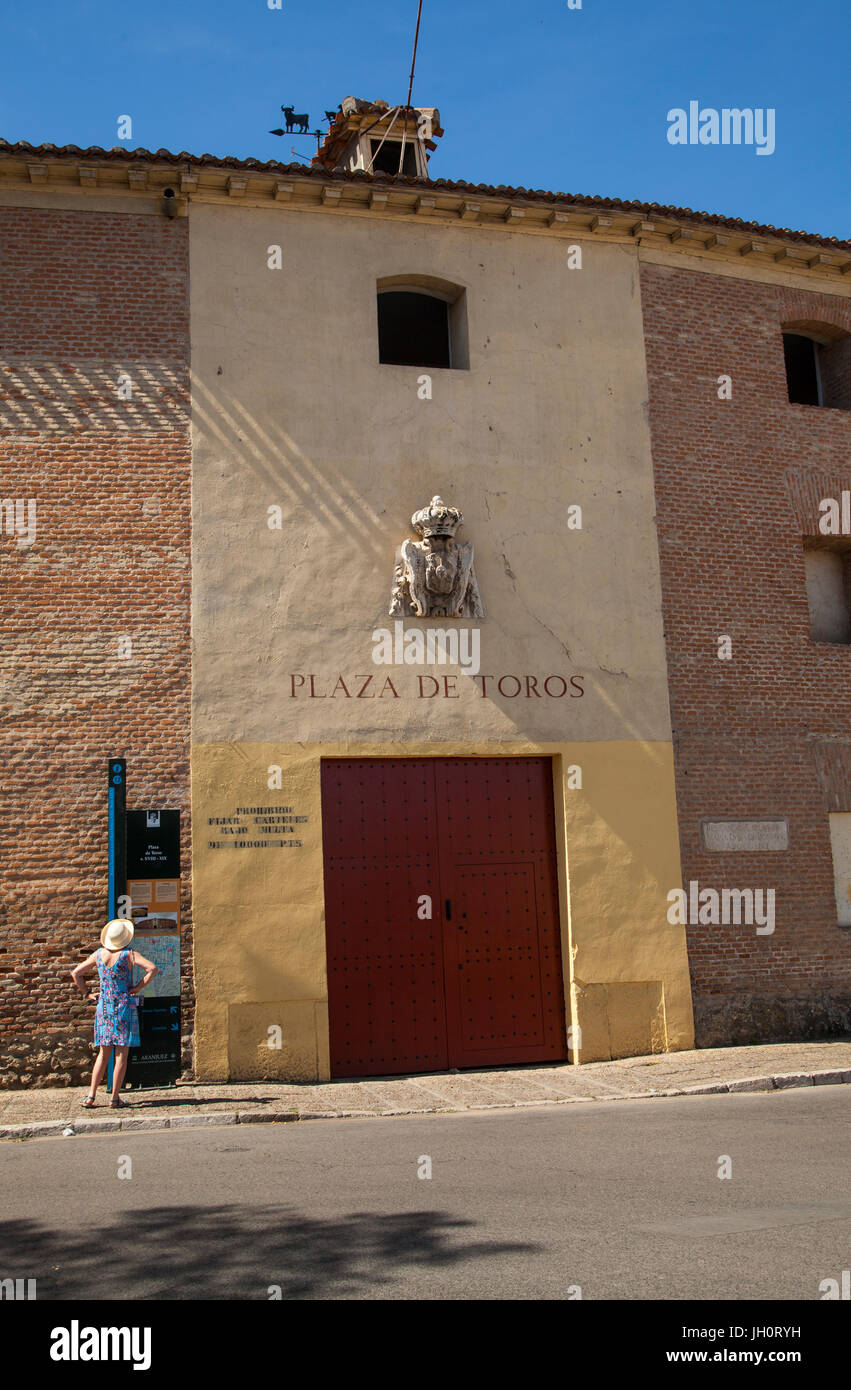 La Plaza de Toros de Aranjuez, en la provincia de Madrid de España, una de  las más antiguas de toros, en España Fotografía de stock - Alamy