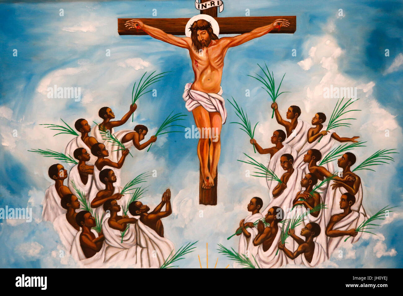 El santuario de los Mártires Católicos Namugongo, Kampala. Iglesia