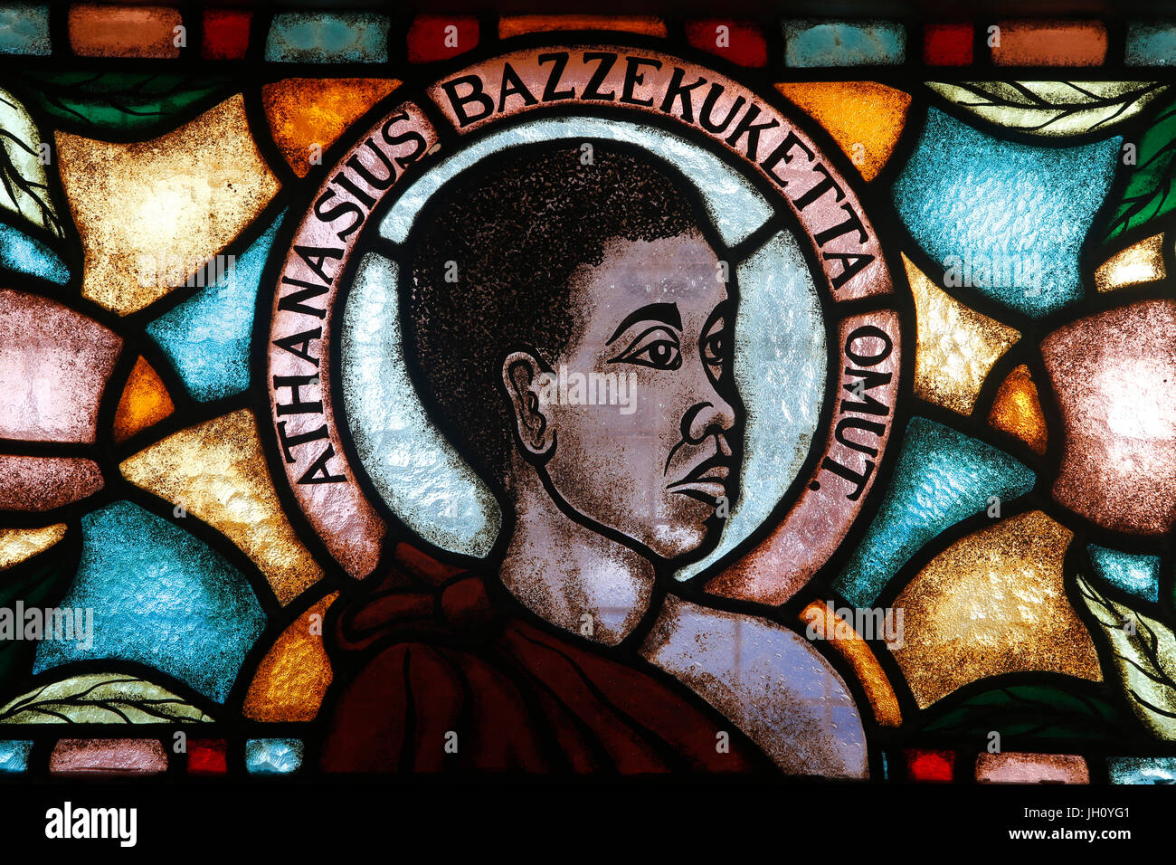 El santuario de los Mártires Católicos Namugongo, Kampala. Las