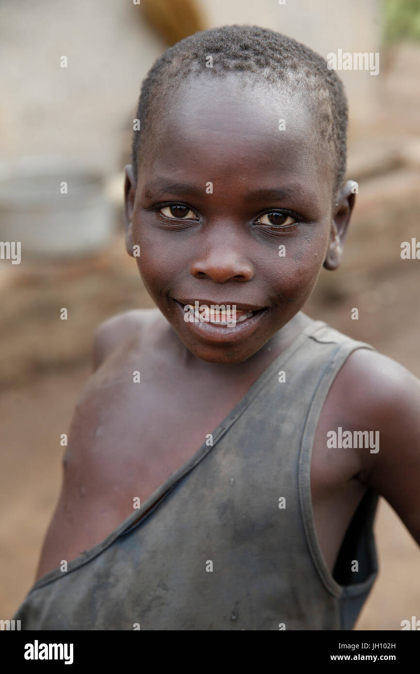 Niños ugandeses. Uganda. Foto de stock