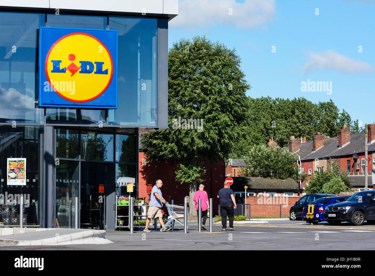 Logotipo de LiDL Lidl supermercado tienda que recientemente abrió en
