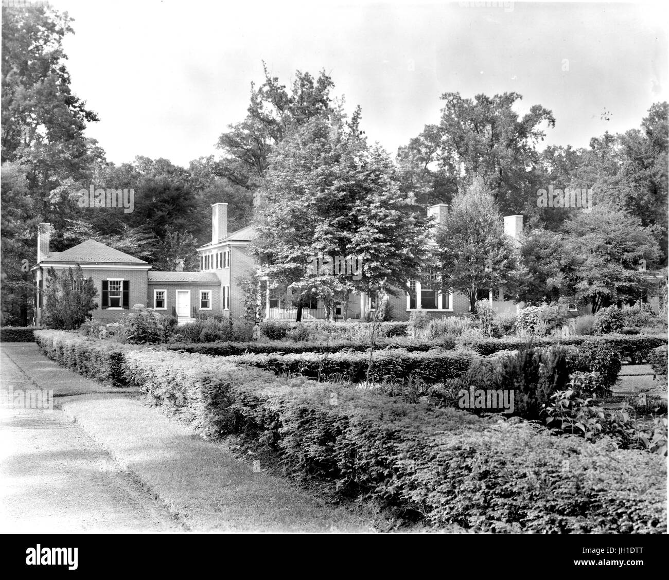 El Invernadero y jardines botánicos del Club de Johns Hopkins en Baltimore, Maryland, 1910. Foto de stock