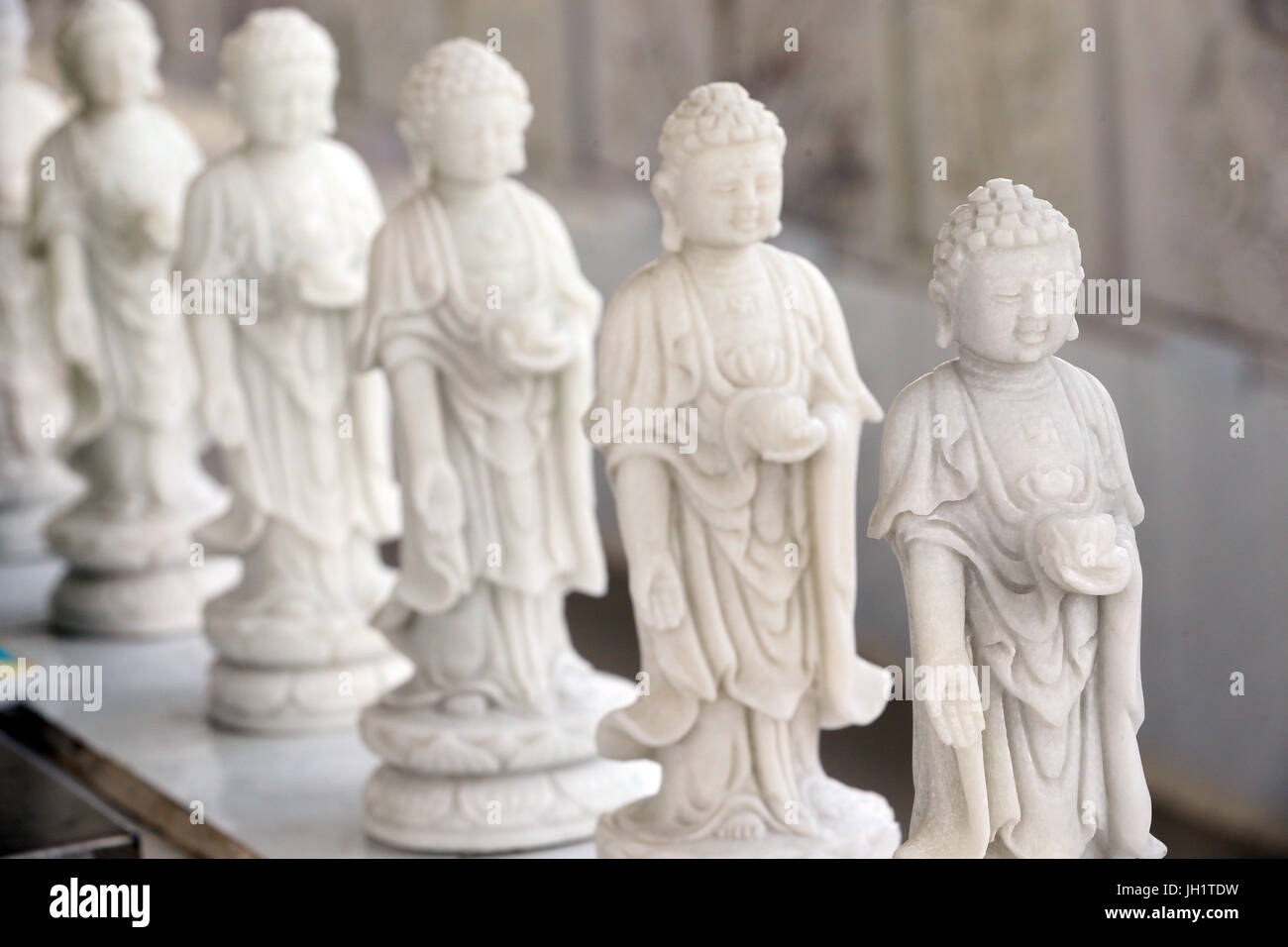 Estatuas de Buda de mármol. Vung Tau. Vietnam. Foto de stock
