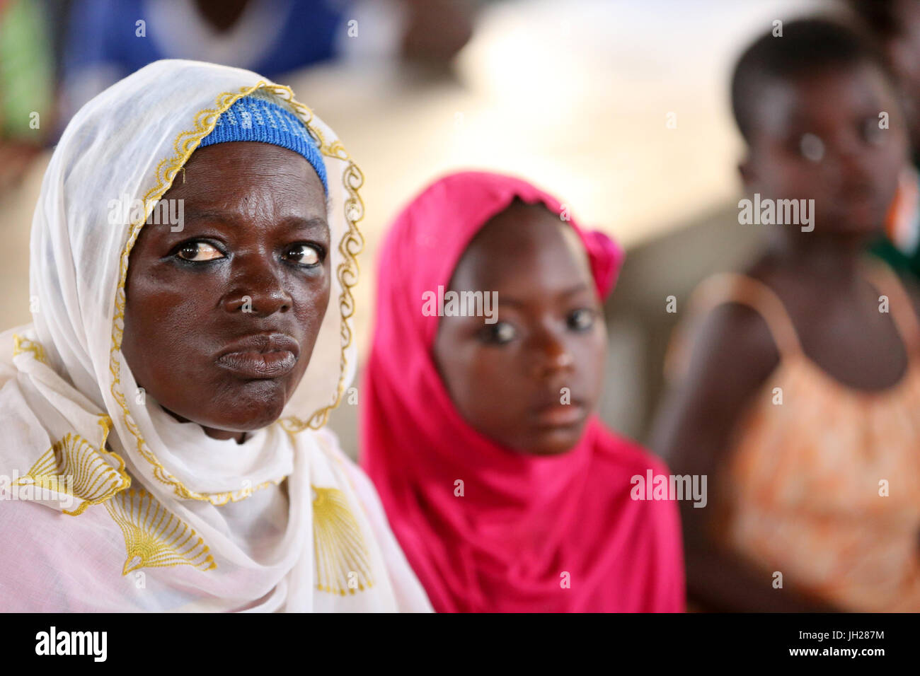 Las mujeres africanas. Lome. Togo. Foto de stock