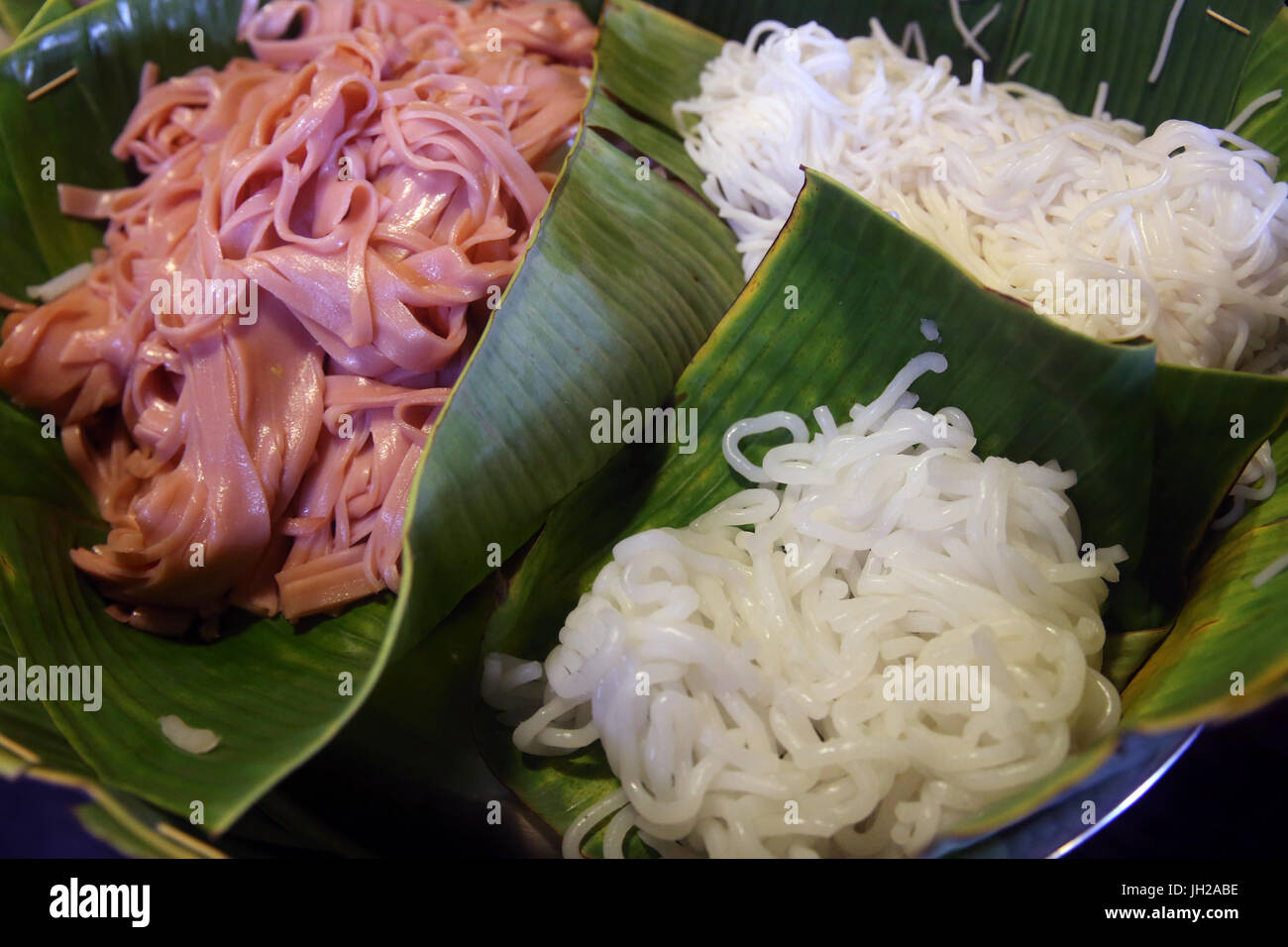 Restaurante vietnamita. Varios de fideos. Ho Chi Minh City. Vietnam. Foto de stock