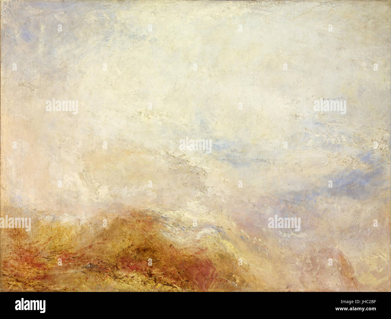 J. M. W. Turner, un paisaje montañoso, Val d'Aosta - Foto de stock